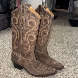 Old West Leather OLD WEST BROWN CRACKLE size 8